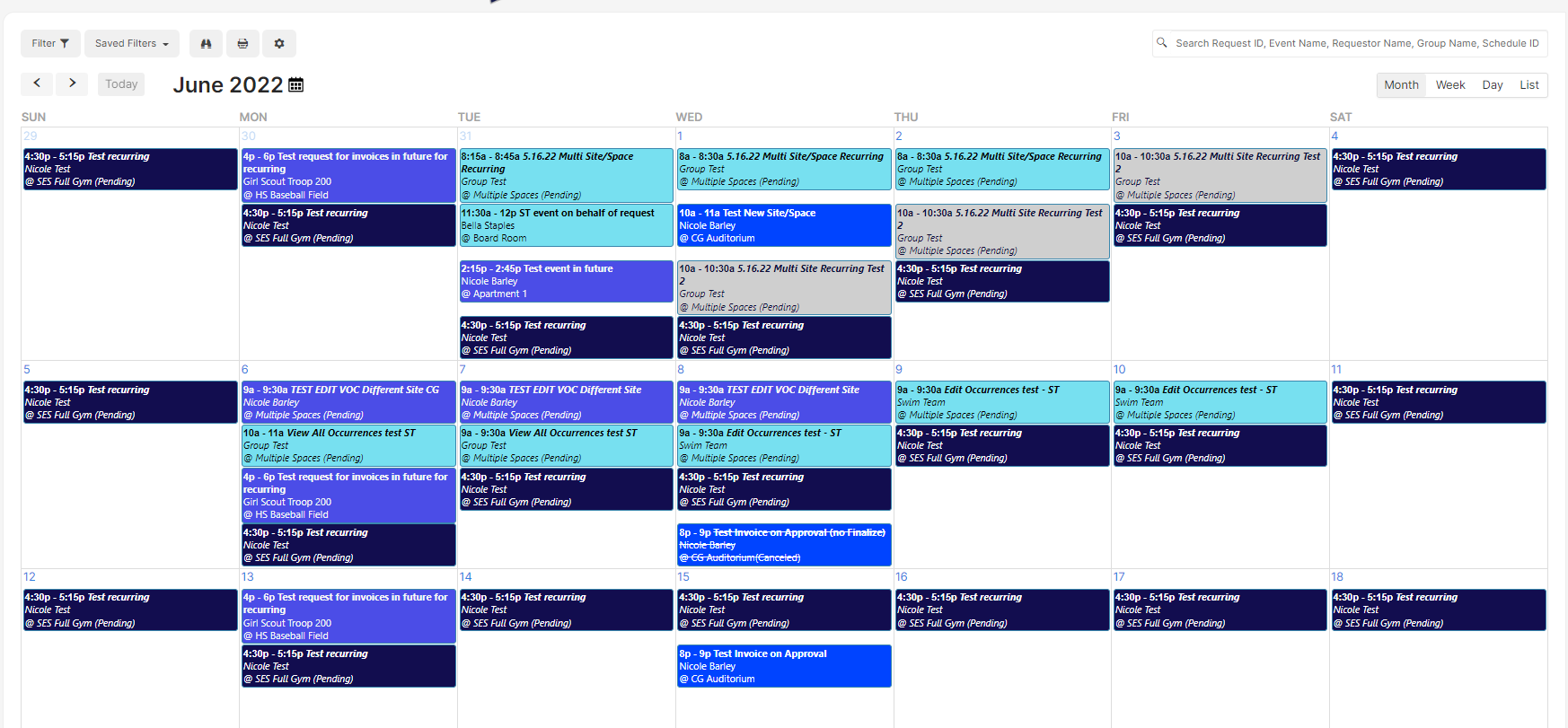 Public Calendar Update ML Schedules