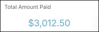 Total amount paid widget