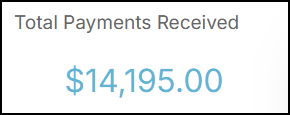 Total payments received widget