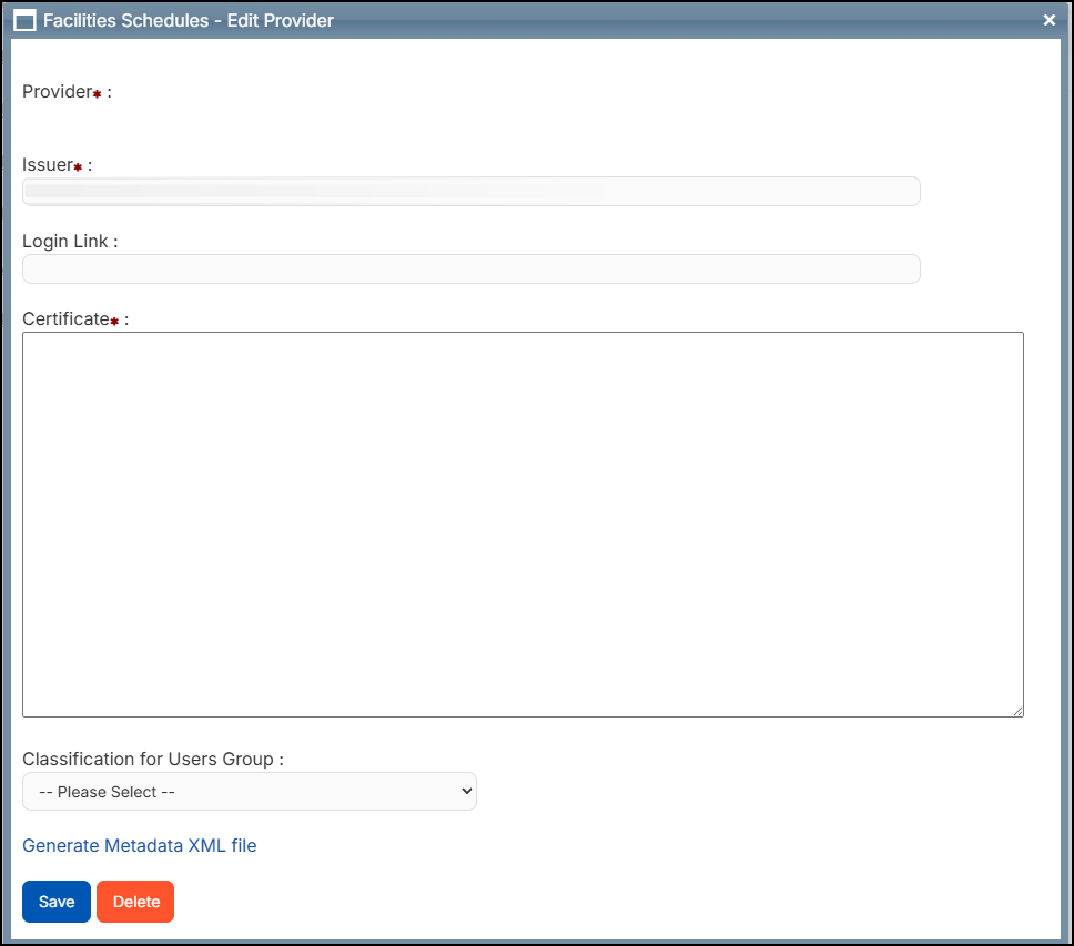 SAML ClassLink pop-up.