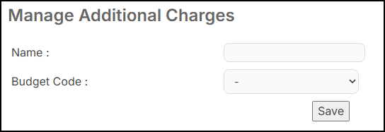 Manage additional charges pop-up